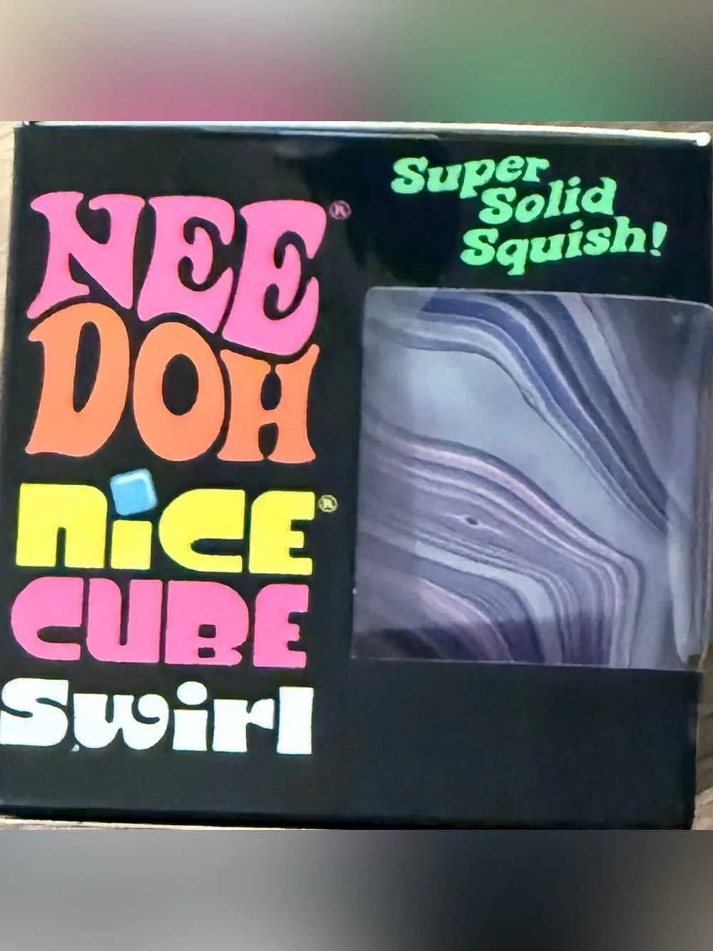 SCHYLLING NEEDOH ORIGINAL NICE CUBE SWIRL SUPER SOLID SQUISH TOY TRENDING NIB